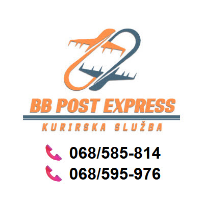 BB Post Express – Brza, Sigurna i Pouzdana Dostava u Cijeloj Crnoj Gori
Kontakt: 068/585-814, 068/595-976

Za više informacija kliknite na sličicu
